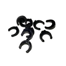 100Pcs 1/4 quotOD 튜브 PE 파이프 피팅 블루 클립 C-링 호스 퀵 커넥터 고정 RO 워터 필터 역삼 투 수족관, [01] Black, [01] 1/4