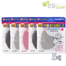 닥터체크 쿠퍼구리패션입체마스크 1매x5개 마스크목걸이