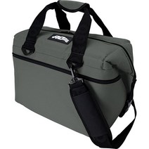 AO Coolers 고밀도 단열재가 있는 오리지널 소프트 쿨러 모시 오크 24캔, 48-can, Charcoal