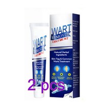 Genital Herpes Wart Remover Cream Skin Tag Mole Acuminatum Treatment Ointment, 2PCS