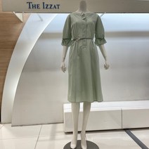 더아이잗 부천점 링벨트 핀턱 시어서커 뒷밴딩 원피스 (IL7M0OP92_920)