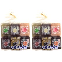 kasihara 카시하라 6종 육색 양갱 소금 오구라 흑당 매실 말차 12개입 2팩, 1개