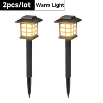 정원등 태양열 태양광 야외등 테라스 등불 가든 꾸미기, Warm Light 2PCS