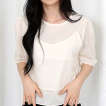 그저그녀 WB6025 나시핀턱 블라우스 SET