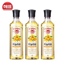 해표 카놀라유 900ml, 3개