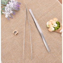 다용도 스텐 스테인레스 삼각집게 캠핑 요리 얼음 고기 라면 핀셋 바베큐 튀김 주방집게, 30cm