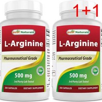 [1+1] 베스트 내추럴스 L아르지닌 500mg 250 캡슐