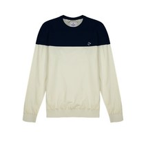 루이까스텔 남자 2도배색 방풍 라운드 스웨터_3MCSW044U