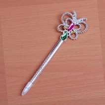 하늘 실버 팬시 볼펜, 1개