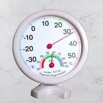 아날로그 온습도계 신생아 벽걸이 실내 주방 정밀 온도계 습도계 탁상겸용, 단품