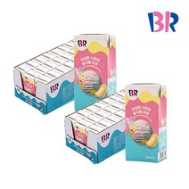 [배스킨라빈스] BR이상한나라의솜사탕 멸균우유 190ml 48개(2박스), 단품