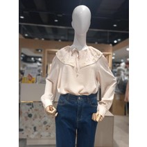 플라스틱아일랜드자수프릴카라블라우스PN2WB384