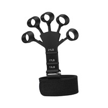 손 그립 Strengthener 손가락 운동 들것 그리퍼 팔뚝 근육 기타 손목 터널 테니스 트레이너 장비에 대한 손 Extensor, 실리콘, 검은색