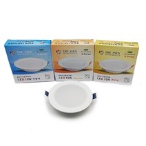 동성조명 더쎈 LED 4인치 10W 매입등, 주광색