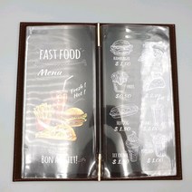 을지메뉴 우드 브라운 M 메뉴판 제작