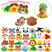 [동화오피스] 청양 펠트머리띠 동물 40종 - 역할놀이 인형극, 돼지