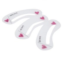 아이브로우 가이드 눈썹 그리기틀 3p, 상품선택, 가이드 DC004361, 3개