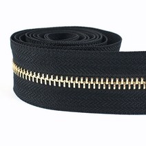 2/5Yards 3 5 금속 지퍼 테이프 가방 의류 자켓 블랙 의해 수리 키트 DIY 바느질 액세서리, 03 LightGold_01 No3_01 2Yards