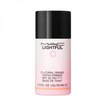맥 라이트풀 C+ 코랄 그라스 틴티드 프라이머 SPF45 / PA++++ 30ml +네오프렌 파우치 쇼핑백, NEW 로즈 톤업 베이스