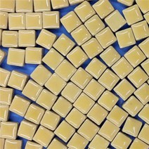 250pcs (대강. 250g/8.81oz) 도자기 모자이크 타일 9.5mm 스퀘어 세라믹 DIY 모자이크 공예 타일 수제 5mm 두께, 250g-8.81oz, Light Orange Yellow, Light Orange Yellow