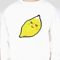 키밍 lemon 기본 맨투맨 데이트 커플룩 우정룩 데일리
