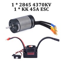 자동차 브러쉬Surpass Hobby-로켓 2845 브러시리스 모터 방수 45A 60A 80A ESC 1/12 RC 자동차 390 WLtoys, 03 4370KV 45A KK