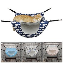 고양이 해먹 동물 둥지 침대 창문 캣타워 케이지 빨 더블 레이어 케이지 새끼 통기성 따뜻한 햄스터 강아지 토끼 제품, b