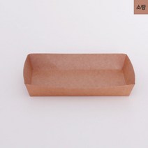 샤인팩 크라프트 일회용 종이트레이 샐러드 햄버거 김밥 떡 포장용기 ky 1호(100개)