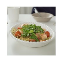 오블롱 오벌 타원접시 플레이트, 밀크티
