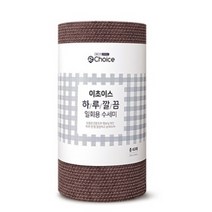 이초이스 하루깔끔 일회용 수세미 60p, 2개