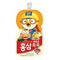 팔도 뽀로로 홍삼쏙쏙 오렌지맛, 100ml, 800개, 오렌지