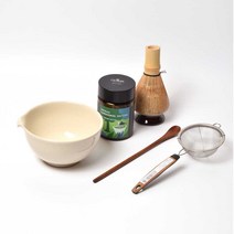 말차도구 6종 아이보리 숙우 차선 차선꽂이 차시 말차 말차체, 무광 아이보리