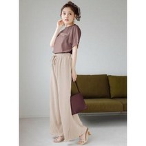 밴딩 와이드 핏 팬츠 슬랙스 a라인 당고 머리 일본 구매 대행 말 레이스 파랑 GR
