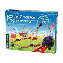 Thames Kosmos Roller Coaster Engineering STEM 키트 - 롤러 코스터 모델 디자인 조립 실험 물리학 힘 동작 에너지 속도 등 탐험 조립 챌린지 해, 롤러 코스터 엔지니어링