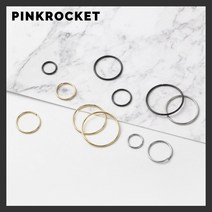 핑크로켓 [써지컬스틸] 슬릿 링 피어싱 얇은 0.8mm 두께 링 피어싱 6~16mm