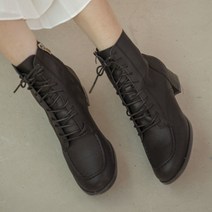 [슈벅] 여성용 소가죽 스퀘어 워커 부츠 3.5cm
