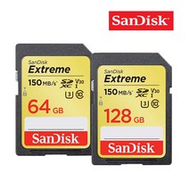 [카메라sd카드64gb] 삼성전자 NX20 카메라 호환 SD카드 64G 128G, 선택하세요, san extrem SD카드 64GB
