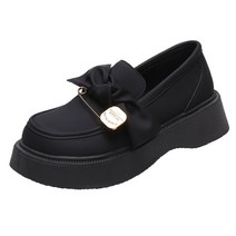 Z3JC 통굽 캐주얼 리본 빈티지 스니커즈 여성 로퍼