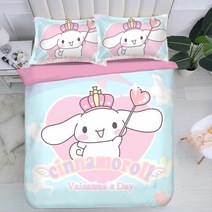 산리오이불 시나모롤이불 시나모롤 세트 이불세트 산리오 캐릭터 침대커버 시트 침대 배게 베개 싱글 더블 퀸
