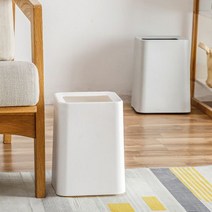 LVN 검은색휴지통 쓰레기통 회사휴지통 화이트 8L 사각 무지 사무실 휴지통 2W4A162F, 1개, 그레이