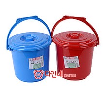 광신화학 광신 바케스 6호 6L 플라스틱바케스 양둥이 물통 쌀통, 1개