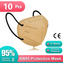 KN95 ffp2mask 승인 FFP2 호흡기 FPP2 ffp3 덴탈마스크, 기본, T10-10PCS Khaki