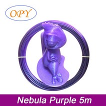 3D 펜 필라멘트 5M Pla 리필 플라스틱 프린터 대리석 실크 우드 온도 색상 변경 글로우 매트 화이트 블랙, 21 M Nebula Purple 5m