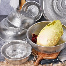 스텐 채반 채망 펀칭볼 타공 소쿠리 바구니 싱크대 배수구, 08-타공 스텐채반 34.5cm