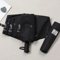헬로키티 페이스도트 3단자동우산