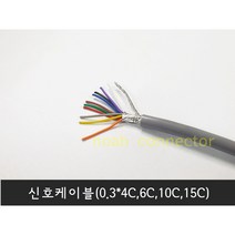 0.3x4C 0.3xC 0.3x10C 실드케이블(24AWG 신호 전원용 광일케이블)-5M, 0.3x4C-5M
