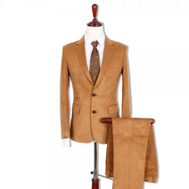 킹스맨 남자정장 겨자색 심플 수트 2pcs. D0116060