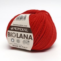 삼남뜨개실 바이오라나 오가닉울실 10플러스1, 바이오라나 50g, 07 레드 090
