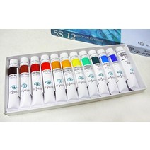 쿠사카베 유화 물감 습작용 세트 5S-12 15ml 12색 세트, 단일 옵션ml
