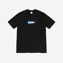 슈프림 x 에밀리오 푸치 박스로고 티셔츠 블랙 블루 - 21SS Supreme x Emilio Pucci Box Logo T-Shirt Black Blue - 21SS